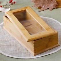 대나무 수저통 업소용 식당 우드 나무 수저함 뚜껑 수저 보관함 정리함
