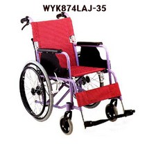 탄탄 휠체어 WYK874LAJ-35 소아용 등받이접이식 경량, 1, 본상품선택