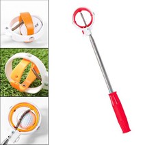 Portable Telescopic Golf Ball Retriever for Men Locking Stainless Steel, 02 빨간