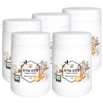 휴나인 100% 순수 국산 친환경 유기농 압착 귀리 오트밀, 330g, 5개