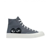 컨버스 x 플레이 꼼데가르송 척 70 하이 스틸 그레이 Converse x Play Comme des Garcons Chuck 70 Hi Steel Gray