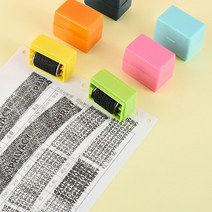 내정보 지킴이 유출방지 송장지우개 롤링 스탬프 스템프 개인정보 롤러형 보호, 랜덤, 랜덤