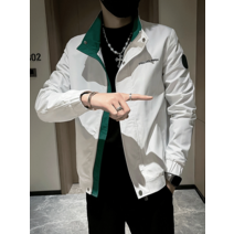 남성 봄 가을 남성 재킷 유행 올 매치 남성 의류 2023 새로운 툴링 폭격기 재킷 남성 유행 브랜드 고급 감각