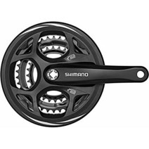 시마노(SHIMANO) 프론트 체인 휠(MTB) FC-M311 블랙 48-38-28T 170mm 가드 부착·대응 BB 사각축 122.5mm(LL123) EFCM311C888CL A