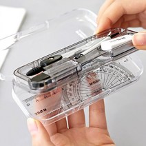 직각삼각자 컴퍼스 샤프 각도기세트 콤파스 컴파스, 클린스펀지(사은품)