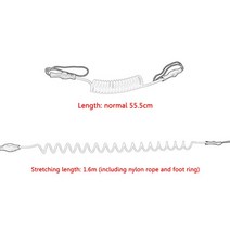 바다 서핑 보드 솔리드 코일 서핑 보드 가죽 끈 스탠드 업 패들 발목 끈 Sup 발 다리 로프 뗏목 카약, 02 파란