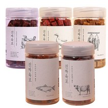 친절한 도그씨 펫프렌즈 진짜육포 시리즈 5종 /180g x4팩 애견간식, 연어 180g x4팩