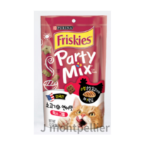 퓨리나 프리스키 파티믹스 고양이 간식 닭, mix (소고기와 연어맛), 60g, 5개