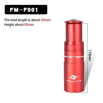 자전거스템 경량 mtb 28.6mm 알루미늄 합금 자전거 포크 줄기 컨트롤 증가 튜브 익스텐더 MTB 사이클링 부, 05 Red 115mm