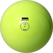 사사키(SASAKI) 리듬체조공 오로라 리듬체조볼 짐스타 수구 공 주니어 M-20C, 라임 옐로우