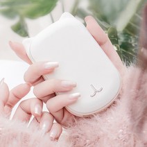 고양이 손난로 보조배터리 휴대용 핫팩 NSG52, 핑크