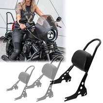 Sportster 시시 바 04-21 XL 모델 일체형 탈착식 아이언 1200 XL1200NS 시시 바 오토바이 할리 스포츠스터 883 액세서리 패드 수하물 랙 백팩 로드스터 슈퍼, Black