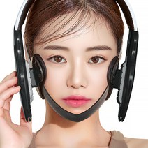 비대칭 옆광대 사각턱 쏙 매끈하게 브이라인 홈케어 경락 [헤드랑_블랙], 블랙_M_만13세이상