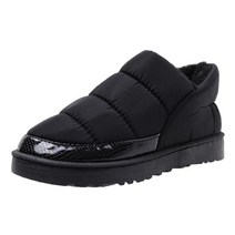 여성패딩슈즈 롱패딩부츠 레인 방수 방한 부츠 새로운 따뜻한 겨울 모피 부츠 플랫 소프트 패딩 코튼 신발 슬립 짧은 발목 스노우 부츠 플랫폼 신발