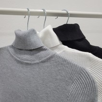 여성골지니트탑 이너 터틀넥티