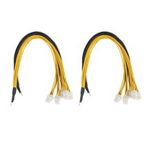 6pin 커넥터 서버 전원 케이블 pcie express for antminer s9 s9i z9 for p3 p5 support miner psu cable, 2개