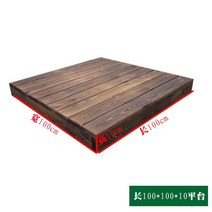 야외 테라스 평상 마루 방부목 정자 전원주택 마당, 길이 100x폭 100x높이 10