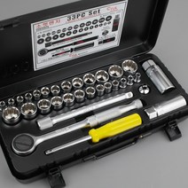 09통-09TONG 복스세트 복스용품 모음 가정용 산업용 DIY 차량용, 1개, 툴코리아(세신버팔로) 복스세트 33PCS 3/8, 1/4