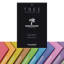 인터바겐 아로마스퀘어 10g 사쉐 트리 방향제 향낭 실내 옷장 차량 디퓨저, 오리스앤진저