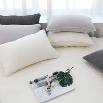 [이솔홈] 국내산 순면 피그먼트 베개커버/ 23×44cm (14color), 13_엠보 그레이베개커버(23×44cm)