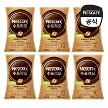 네스카페 수프리모 아메리카노 원두커피믹스 150g, 1개입, 6개