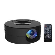 빔프로젝터추천미니 LED 프로젝터 휴대용 Wirecast 홈 광학 Len 320x180 가정용 미러링이 있는 LCD, 01 Black