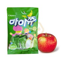 크라운 마이쮸 사과 92g x 5개 과일맛캔디_[230303EA], 1,본상품선택