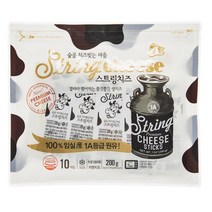 임실치즈 숲골 치즈빚는 마을 스트링 치즈, 200g, 2개