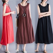 편한여름원피스 솔리드 나시원피스 3색상