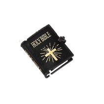 HOLYBIBLE 가죽 성경책 펜던트 목걸이 미니어쳐 납골당꾸미기 처 추모장식 FRANKLIN 키링 봉안당 16 Scale Mini English Edition 거룩한 성경 책 D, 5.E