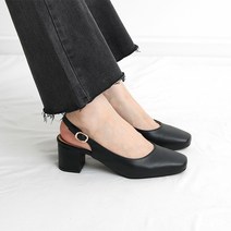 어바웃슈 키유나코 미들힐 각코 슬링백