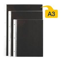 아톰F&B 브리핑 A3 내지 20매 R112_MO 클리어화일 포트폴 손잡이형 아톰, 1개, 1개