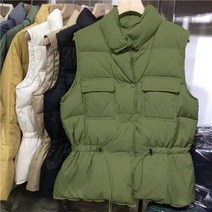 패딩 조끼 경량 반팔 뽀글이 크롭 유니클로경량 유니클로 허리스트링 발열 숏 겨울 120