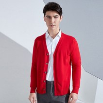솔리드 브이넥 베이직 니트 기본 가디건 하늘비즈 C13 H753U704