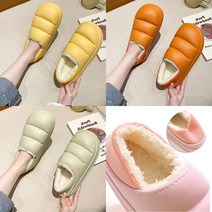 5cm 여성통굽털슬리퍼 푹신한 조리원 사무실트리샤 뽀글이 산리오 시나모롤 굽있는 키높이털