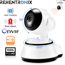 가정용 집안 가게 cctv 강아지 홈캠 1080p hd wifi ip 카메라 ptz onvif 보안 카메라 스마트 홈 실내 자동 추적 아기 모니터 인간 홈 보안 감시, 720p 카메라 64g, 영국 플러그