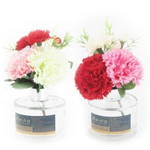 레이나퍼퓸 카네이션 투명 플라워디퓨저 150mlx2, 레드핑크_라벤다