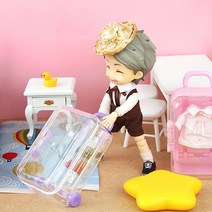 미니어처 소품 미니 캐리어 인형 육일돌, 컬러풀 네이비