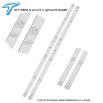 tv백라이트 교체 tv수리 모니터수리 2 개몫 100 새로운 32 인치 lcd 스트립 tcl l32p1a l32f3301b 32d2900 32hr330m06a8v1 6led 각, 없음