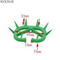 가축 동물 농장 용품 도구 수의사 장비 젖소 돼지 축사 양 염소 양계장 1 조각 녹색 및 내구성 플라스틱 송아지 이유식 방지 빠는 착유 중지 키트, 초록, m