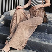 와이드 주름바지 허리 밴딩 헐렁한 바지 여름 데일리