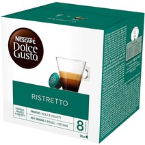 네스카페 돌체 구스토 에스프레소 Ristretto (이탈리아 커피 로부스타와 아라비카 콩 루트 맛 맛있는 맛 밀봉 캡슐 크레마) (1