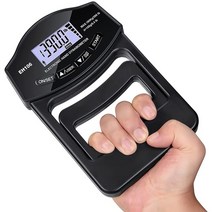 ELOS-Grip Strength Tester 396Lbs/180Kg Digital Hand Dynamometer Grip Strength Meter USB LCD Screen, 01 다크 그레이
