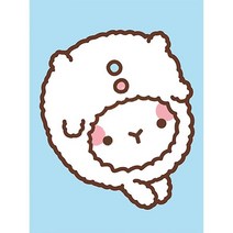 wowchoice 몰랑 토끼옷 (샤이닝) 보석십자수 액자세트 15x20 sym1, 쿠팡 본상품선택
