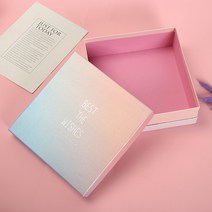 상큼 선물박스 코스메틱 초코 동반자 화장품정리대 발렌타이데이 플러워팟, T04-정측에 큰 상자 20x20x7, C01-그라데이션 0677 직렬
