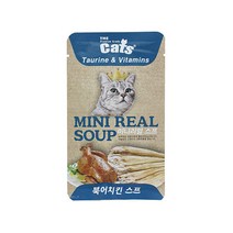 더캣츠 고양이간식 미니리얼스프 40g-북어치킨, 단품
