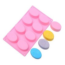 석고방향제 레진 아트 비누 만들기 실리콘 몰드 아트 젤 재료 캔들 베어브릭 만들기 홀더 방향제, 2기본비누몰드-타원