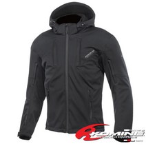 KOMINE JK602 겨울 오토바이 프로텍트 소프트쉘 자켓, 블랙 레드