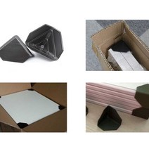 박스 코너 모서리 가드 기스 보호 파손 방지 주의 포장 안전 코너캡 각대 마감 패드 탭 스크래치 두꺼운 각관대 택배 가구 유리 각파이프 건축자재 몰딩 쿠션(10개), 10개