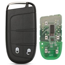 Jingyuqin 애프터 마켓 스마트 원격 키 433mhz 4A Keyless for Jeep Renegade Compass CCUV Trailhawk SIP22 M3N408213, for Renegade+2 Buttons